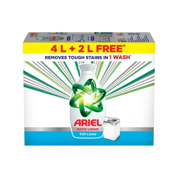 Ariel Matic Top Load Liquid Detergent With Fresh Fragrance - 6 ltr - 6 ltr