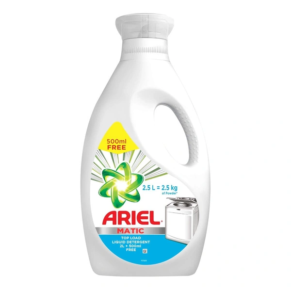 Ariel Top Load Liquid Detergent 2 ltr Free (500 ml) - 2.5 ltr - 2.5 ltr