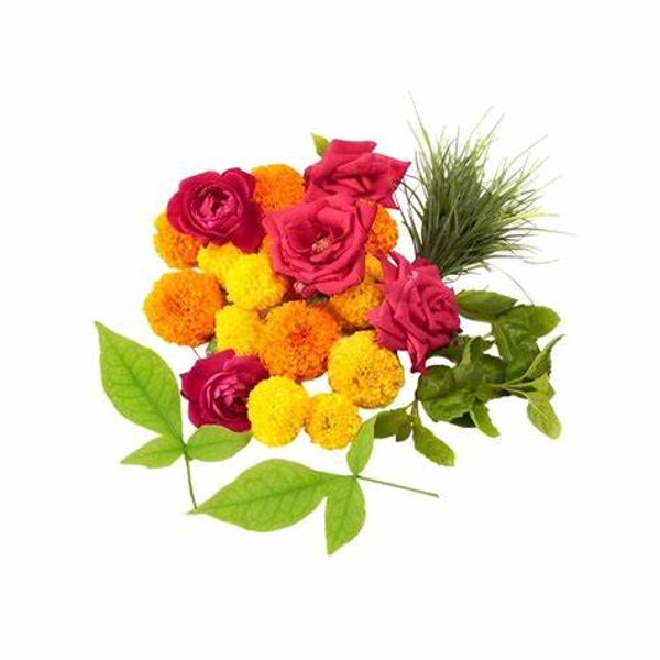 Assorted Krishna Pooja Flower Mix - 100 gm
