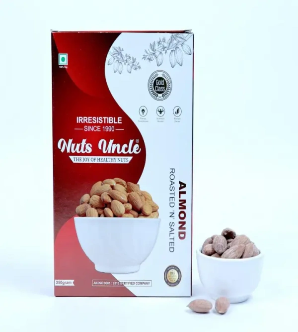 Nuts Uncle Badam Roasted - 250 Gm - 250 Gm