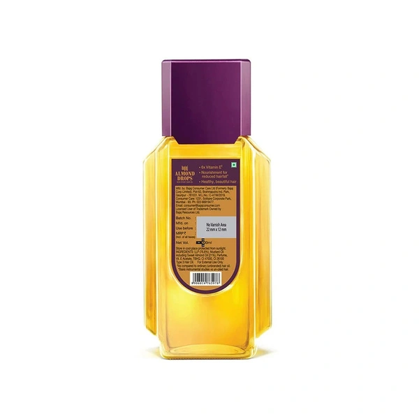 Bajaj Drops Non Sticky Almond Hair Oil - 190 ml