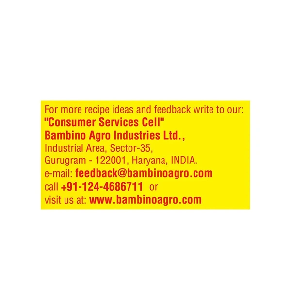 Bambino Macaroni Durum Wheat Elbow Pasta - 850 gm - 850 gm