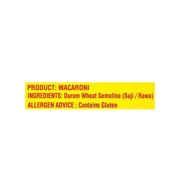 Bambino Macaroni Durum Wheat Elbow Pasta - 850 gm - 850 gm