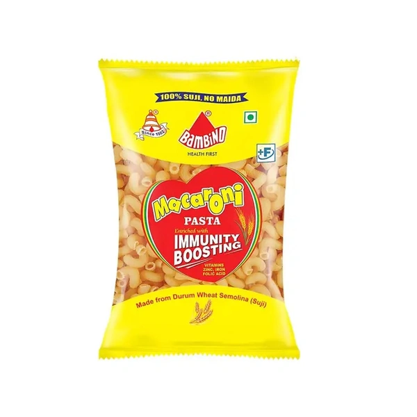 Bambino Macaroni Durum Wheat Elbow Pasta - 400 gm - 400 gm