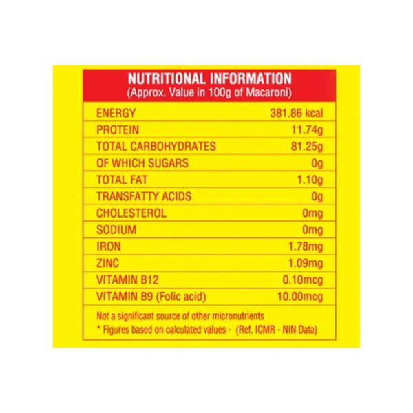 Bambino Macaroni Durum Wheat Elbow Pasta - 400 gm - 400 gm