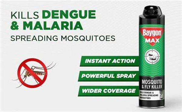 Baygon Max Fly & Mosquito Repellent Spray - 625 ml - 625 ml