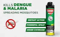 Baygon Max Fly & Mosquito Repellent Spray (Lime) - 400 ml - 400 ml