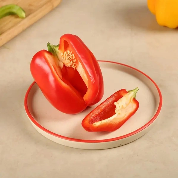 Bell Pepper Red (Shimla Mirchi Peela) - 150 - 200 gm