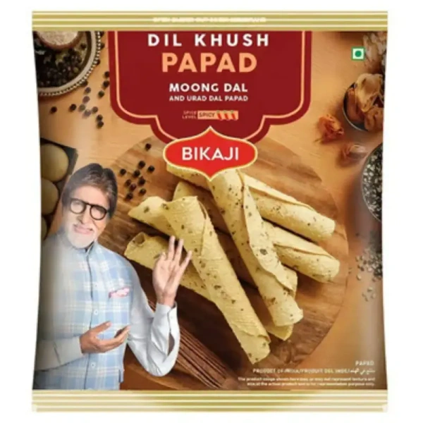 Bikaji Dil Khush Moong Dal And Urad Dal Papad - 400 gm - 400 gm