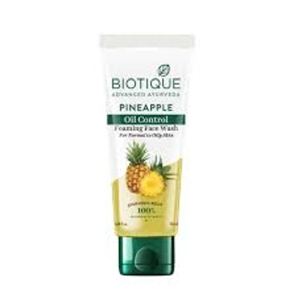 Biotique Advaced Ayurveda Pineapple Oil Control Face Wash-100 ml - 100 ml