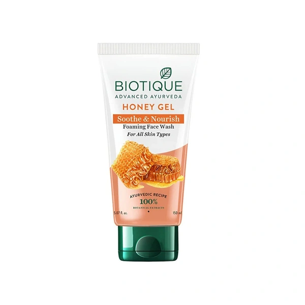 Biotique Honey Gel Smooth & Nourish Foaming Face Wash - 150 ml - 150 ml