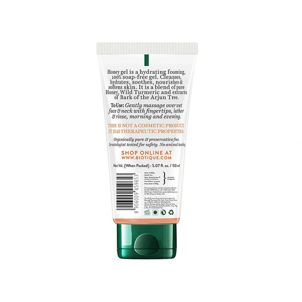 Biotique Honey Gel Smooth & Nourish Foaming Face Wash - 150 ml - 150 ml
