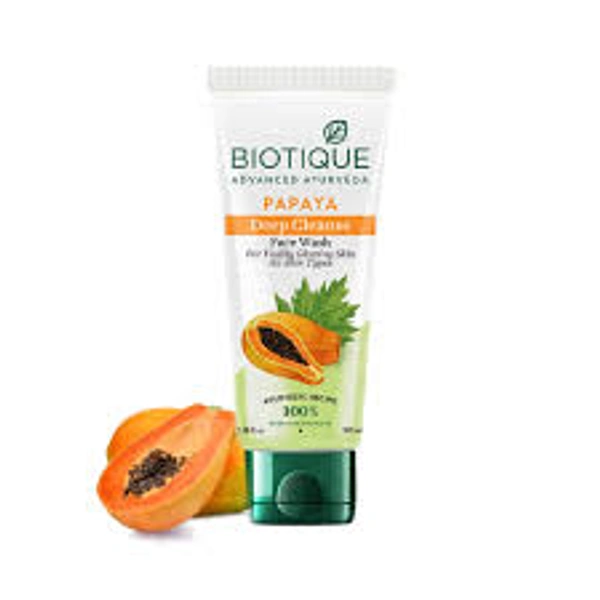 Biotique Papaya Deep Cleanse Face Wash - 100 ml - 100 ml