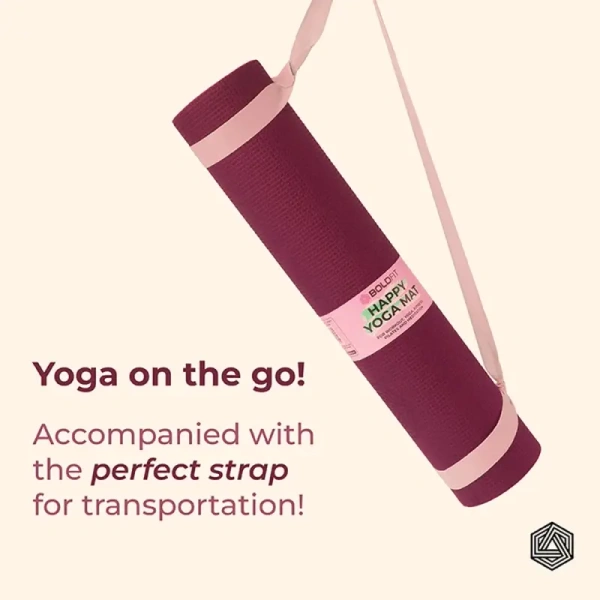 Boldfit Yoga Mat (6mm, Purple) (Puple) - 1 unit