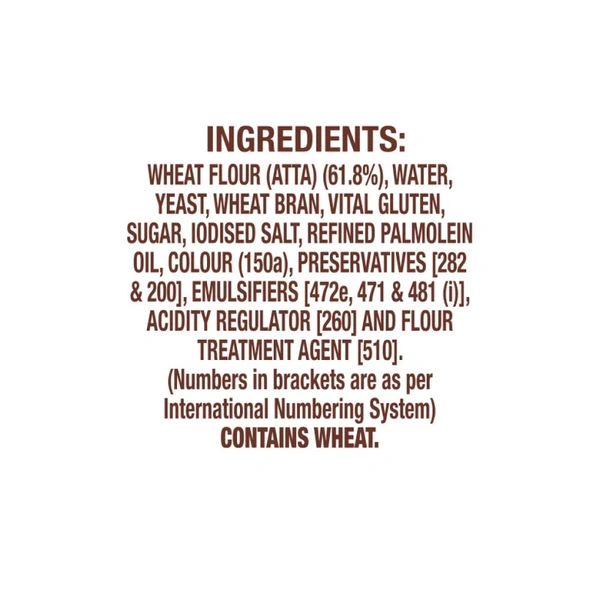 Britannia 100% Whole Wheat Bread - 400 gm
