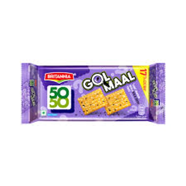Britannia 50-50 Gol Maal Biscuits - 68.5 gm - 68.5 gm