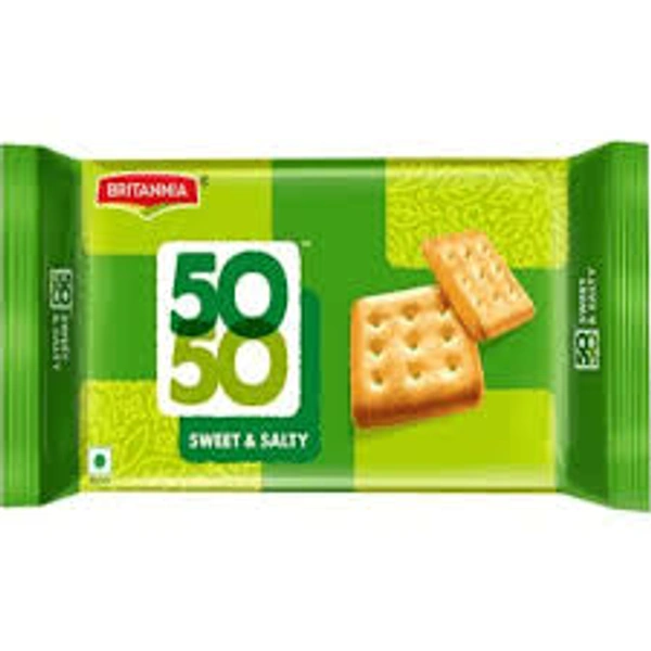 Britannia 50-50 Sweet & Salty Biscuits - 188 gm - 188 gm