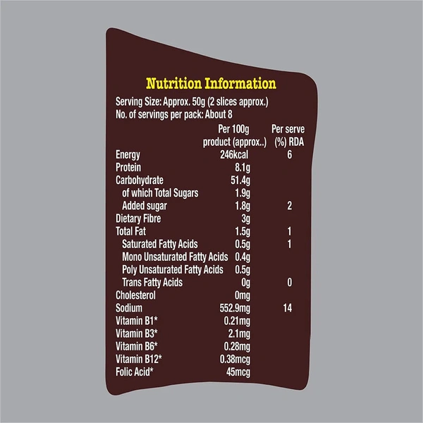 Britannia Atta Sandwich Bread - 400 gm