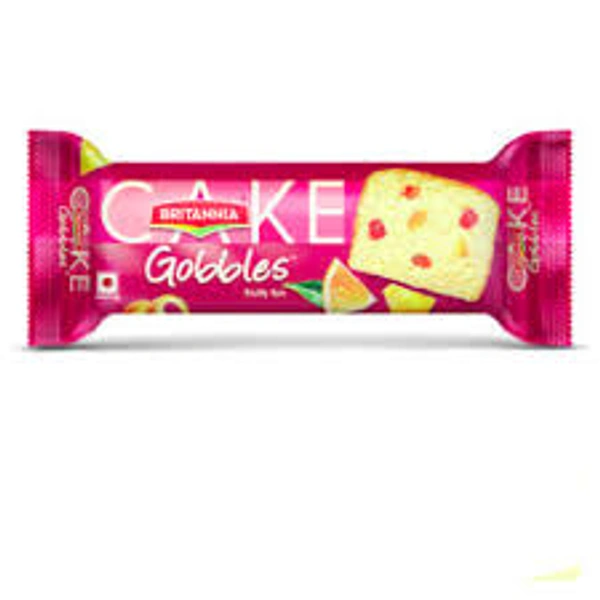 Britannia Cake Gobbles Fruity Fun Contains Egg - 50 gm - 50 gm