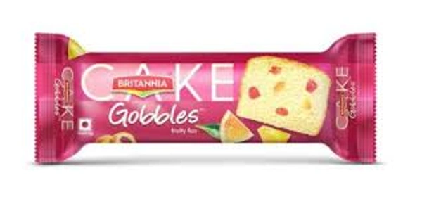 Britannia Cake Gobbles Fruity Fun Non Veg - 100 gm - 100 gm