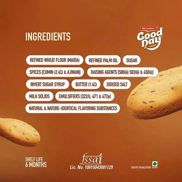 Britannia Good Day Butter Jeera Cookies - 450 gm - 450 gm