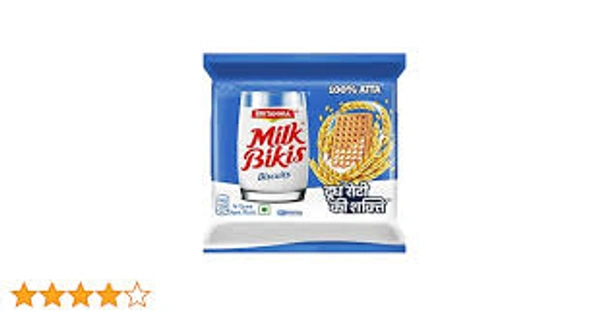 Britannia Milk Bikis 100 % atta Biscuits - 190.5 gm - 190.5 gm