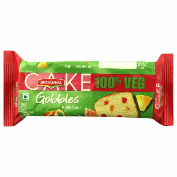 Britannia Slice Cake (Veg) - 60 gm - 60 gm