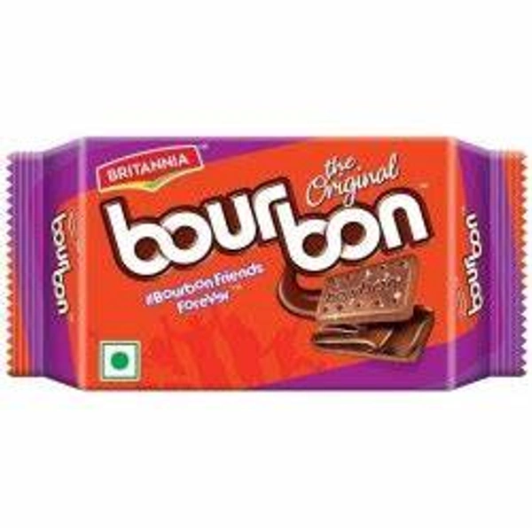 Britannia The Original Bourbon Creme Biscuit - Buy 4 Get 1 Free - 500 gm