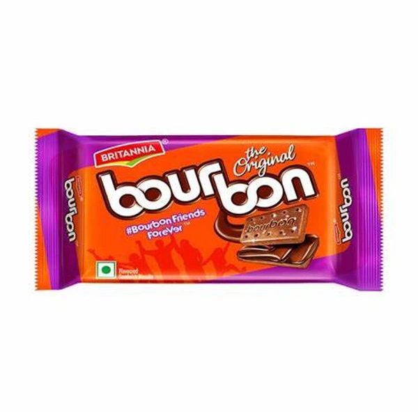 Britannia The Original Bourbon Creme Biscuit With Chocolate - 150 gm