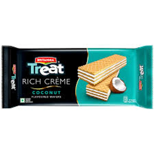 Britannia Treat Rich Creme coconut Flavored Wafers - 55 gm - 55 gm
