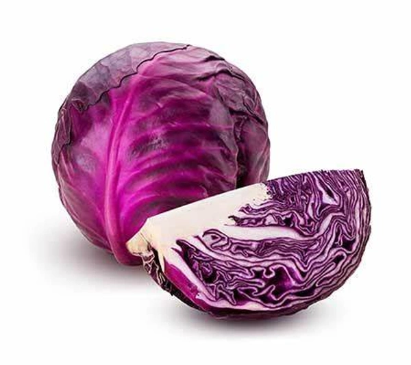 Cabbage Red (Patta Gobhi) - 400 - 500 gm