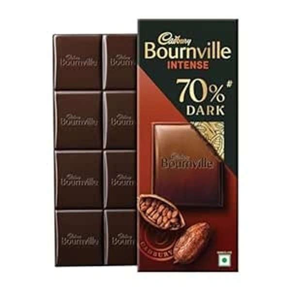 Cadbury Bournville Rich Cocoa 70% Dark Chocolate Bar - 80 gm - 80 gm