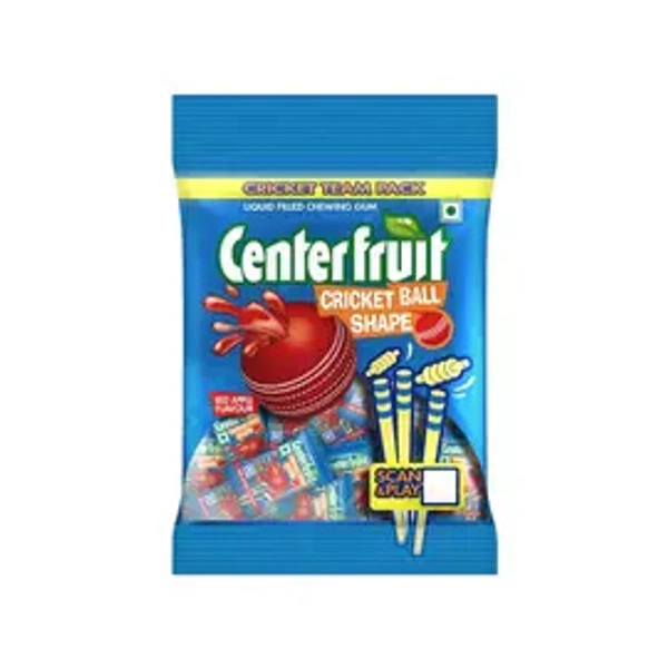 Center Fruit Red Apple Chewing Gum (Cricket Ball Shape 0) - 67.2 gm - 67.2 gm