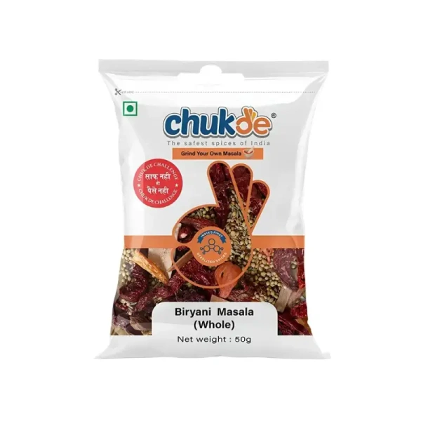 Chukde Biryani Masala (Whole) - 50 gm - 50 gm
