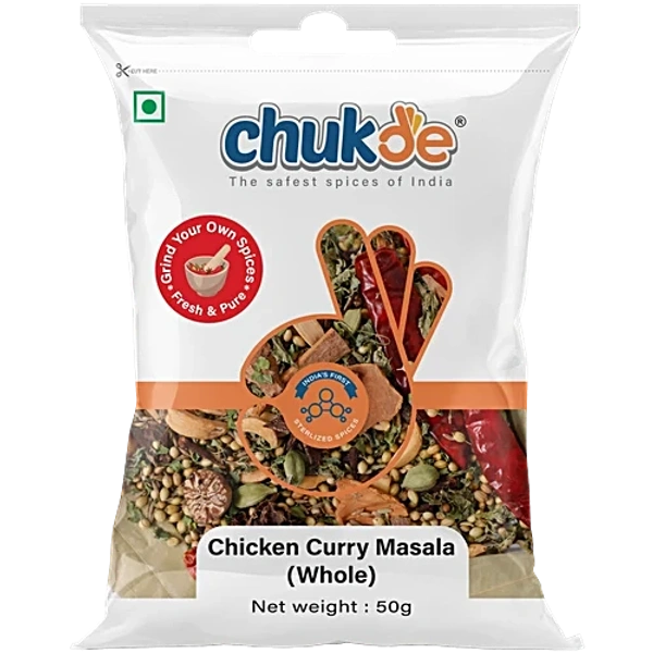 Chukde Chicken Curry Masala (Whole) - 50 gm - 50 gm