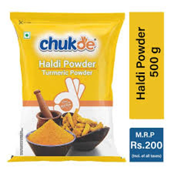 Chukde Turmeric Powder (Haldi Powder) - 500 gm - 500 gm