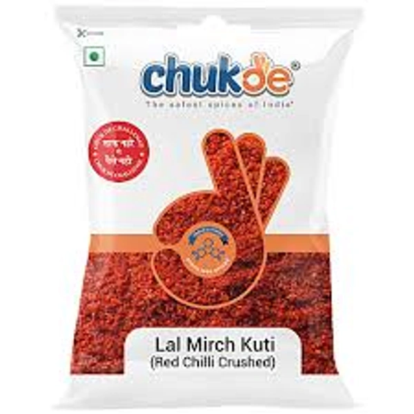 Chukde Red Chilli Crushed (Lal Mirch kutti) - 100 gm - 100 gm