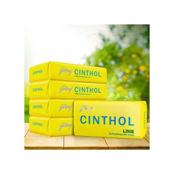 Cinthol Lime Bath Soap (5*100 gm) - Buy 4 Get 1 Free - 500 gm