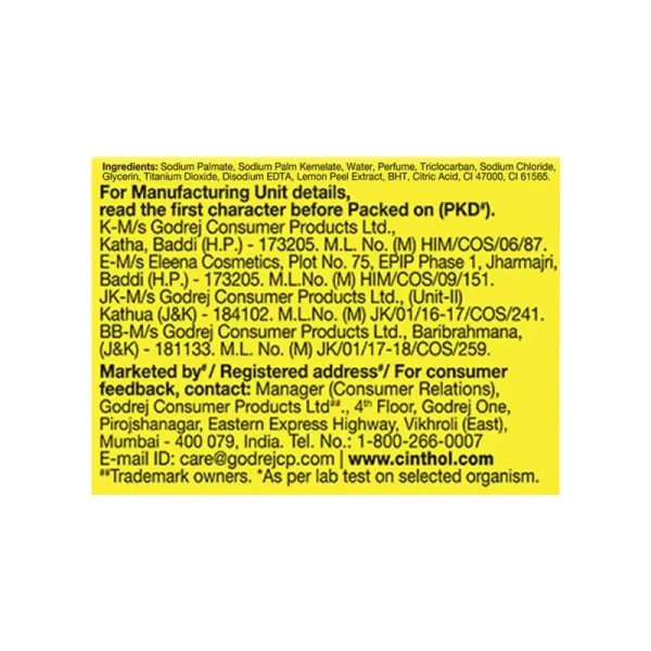 Cinthol Lime Refreshing Deo Soap - 150 gm