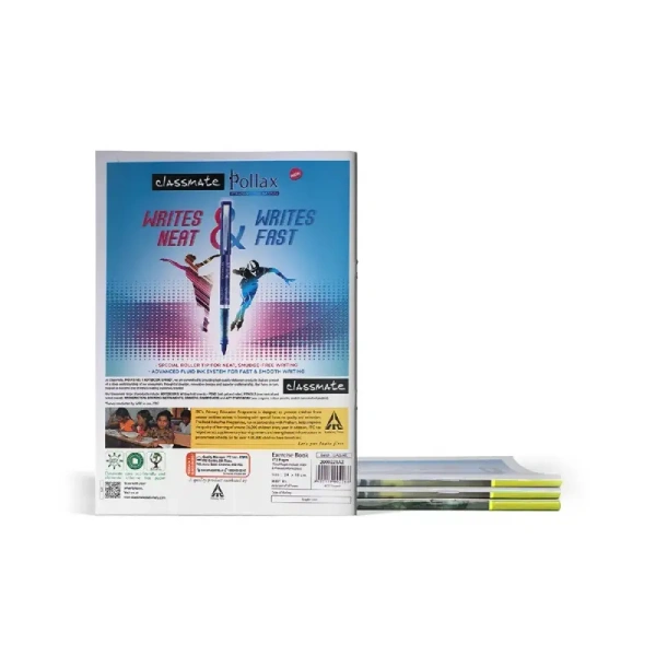 Classmate Single Line Notebook - 24 x 18 cm (172 Pages, Assorted) - 1 Unit