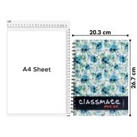 Classmate Single Line Notebook (302 Pages, Assorted) - 1 Unit