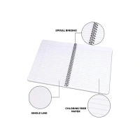 Classmate Single Line Notebook (302 Pages, Assorted) - 1 Unit