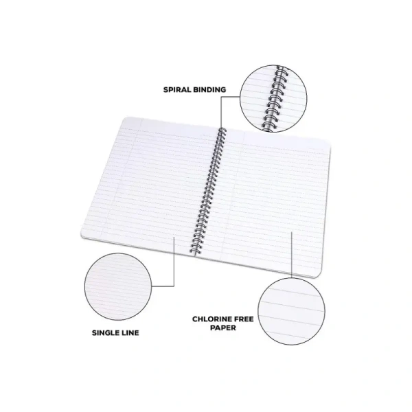 Classmate Single Line Notebook (302 Pages, Assorted) - 1 Unit