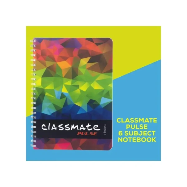 Classmate Single Line Notebook - (A4, 300 Pages, Assorted) - 1 unit