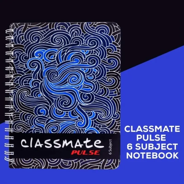 Classmate Unruled Notebook (302 Pages, Assorted) - 1 piece