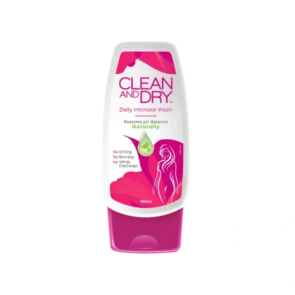 Clean and Dry Intimate Wash for Women - 190 ml - 190 ml