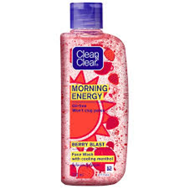 Clean & Clear Morning Energy Berry Blast Face Wash - 100 ml - 100 ml