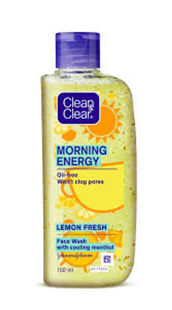 Clean & Clear Morning Energy Lemon Fresh Face Wash - 100 ml - 100 ml
