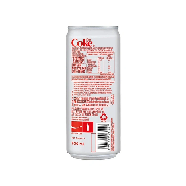 Coca-Cola Diet Coke Soft Drink Pack Of 3 - (3*300 ml) - 900 ml - 900 ml