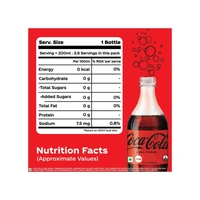 Coca-Cola Zero Sugar Soft Drink - 750 ml - 750 ml